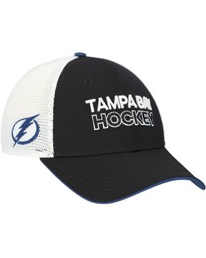 Fanatics Black/white Tampa Bay Lightning Authentic Pro Rink Alternate Trucker Adjustable Hat