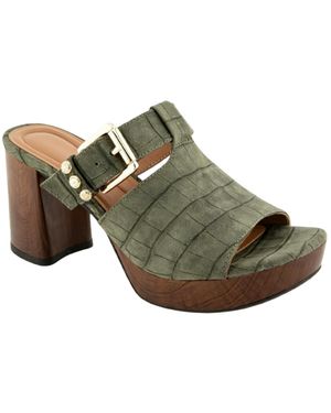 Kenneth Cole Rumson Platform Dress Sandals - Green