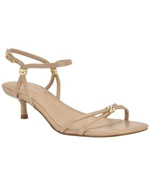 Calvin Klein Rivine Kitten Heel Sandals - Metallic