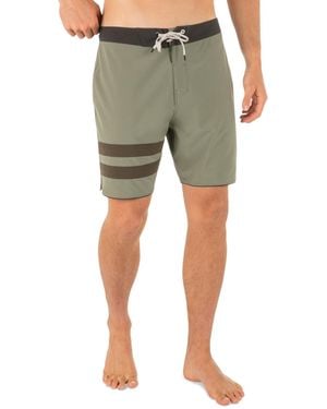Hurley Phantom Eco Block Party Solid 7" Swimsuits - Green