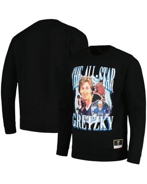 Mitchell & Ness Wayne Gretzky Nhl All-star Pullover Sweatshirt - Black