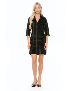 Alexia Admor Isolde Tweed Dress - Black