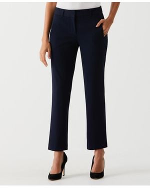 Rafaella Petite Straight Leg Ankle Pants - Blue