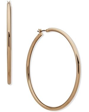 Nine West Large -tone Hoop Earrings - Metallic