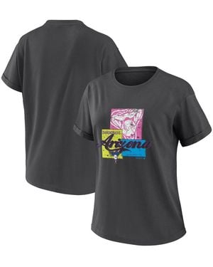 WEAR by Erin Andrews Arizona Diamondbacks Domestic Box Color Boyfriend T-shirt - Black