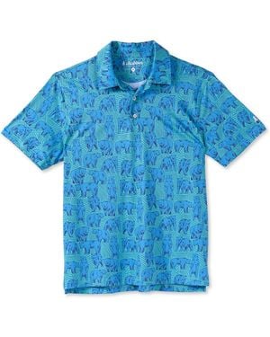 Chubbies Bear With Me Regular-fit Polo Shirt - Blue