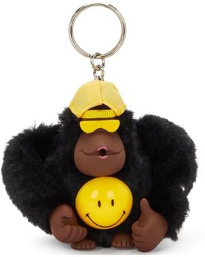 Kipling Fun Ball Mini Monkey Keychain Charm - Yellow