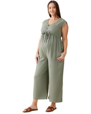 Ingrid & Isabel Ingrid + Isabel Maternity Ingrid + Isabel Luxe Linen Jumpsuit - Green