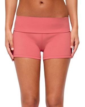 Edikted Ambar Contrast Stripe Shorts - Pink