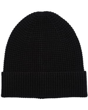 Alfani Cuffed Waffle Beanie - Black