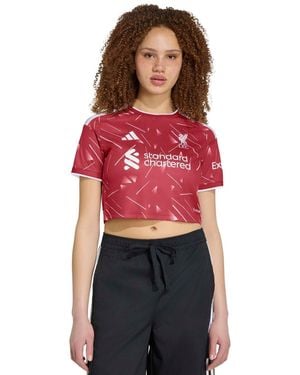 adidas 2026/27 Liverpool Cropped Replica Jersey - Red
