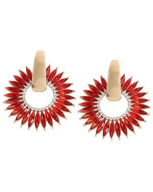 SOH Celestial Drop Earrings - Red