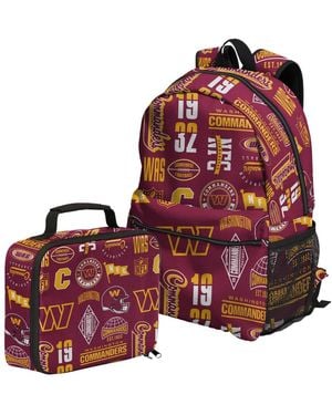 Outerstuff Washington Commanders Backpack And Lunchbox Set - Red