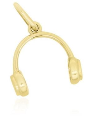 The Lovery Mini Headphone Charm 14k - Metallic