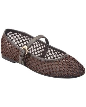 Marc Fisher Tanke Sheer Mesh Mary Jane Flats - Brown