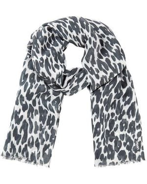 Olsen Leopard Scarf - Black