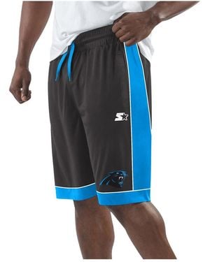 Starter Black/blue Carolina Panthers Fan Favorite Fashion Shorts