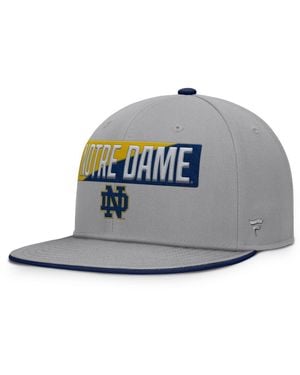 Fanatics Notre Dame Fighting Irish Duo Snapback Hat - Metallic
