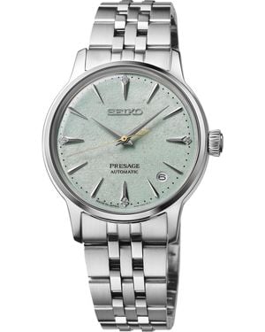 Seiko Presage Cocktail Time Mid-size Silver Stainless Steel Bracelet Watch - Gray