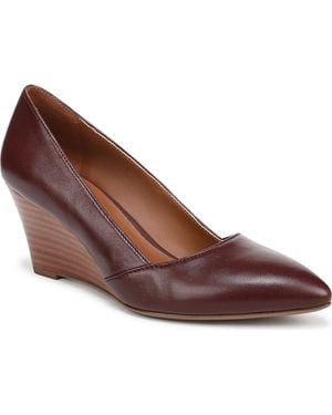 Franco Sarto Frankie Pointed Toe Wedge Pumps - Brown