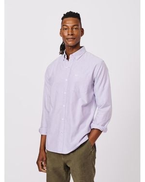 aubi Aldridge Oxford Button Down Shirt - Purple