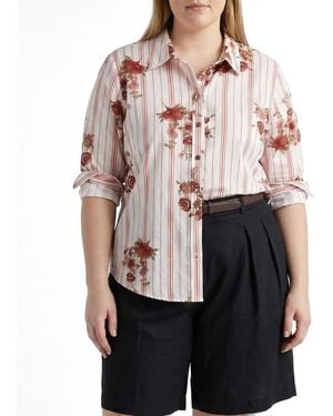 UNIVERSAL STANDARD Plus Size Dawn Linen Hi Low Tunic - Natural