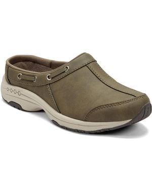 Easy Spirit Travelport Nautical Mule Walking Sneakers - Gray