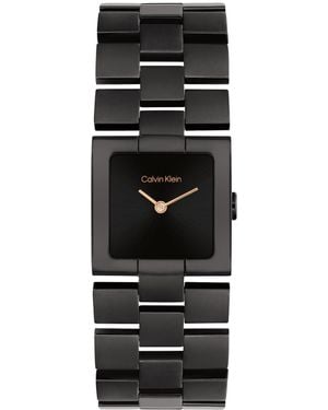 Calvin Klein Ck Meridian Ionic Plated Stainless Steel Bracelet Watch - Black