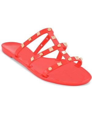 Andrew By Andrew Stevens Elise Jelly Sandals - Red