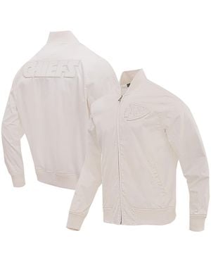 Pro Standard Kansas City Chiefs Neutral Full-zip Jacket - White