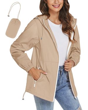 Piscifun Waterproof Lightweight Packable Windbreaker - Natural
