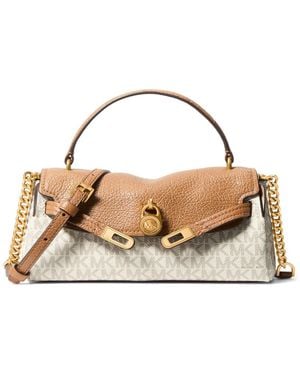 Michael Kors Michael Hamilton Moderne Small Top Handle Flap Crossbody Handbag - Metallic