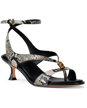 Michael Kors Michael Cherie Strappy Mid Dress Sandals - Black
