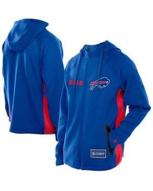 KTZ Buffalo Bills Combine Authentic Raglan Scuba Full-zip Hoodie - Blue