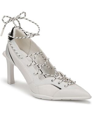 Naturalizer Zyra Lace-up Sneaker Pumps - White