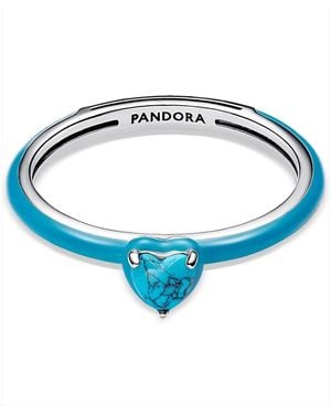 PANDORA Heart Stone Ring - Blue