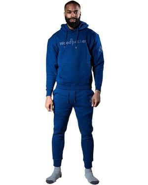 Woodpecker Cotton Sweatsuit - Blue