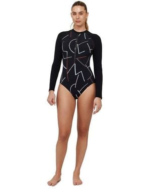 Free Sport by Gottex Kai Long Sleeve One Piece - Black
