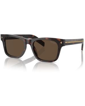 Prada Rectangle Sunglasses - Brown