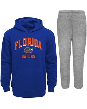 Outerstuff Toddler Royal/gray Florida Gators Play-by-play Pullover Fleece Hoodie Pants Set - Blue