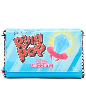 Betsey Johnson Ring Pop Patent Crossbody Wallet - Blue