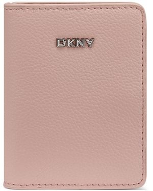 DKNY Boxed Lilah Snap Closure Mini Bifold Card Case - Pink