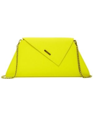 Susu Yellow Purse Leather Clutch Bag Unique Evening Purse Handbag
