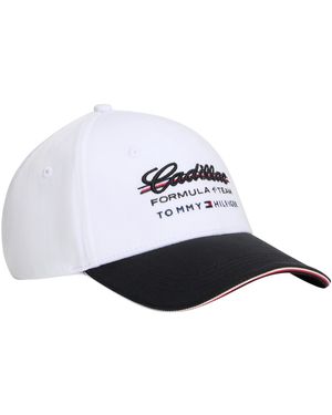 Tommy Hilfiger Chevron Script Logo Baseball Cap - White