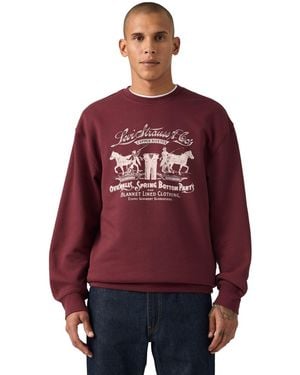 Levi's Crewneck Long-sleeve Sweatshirt - Red