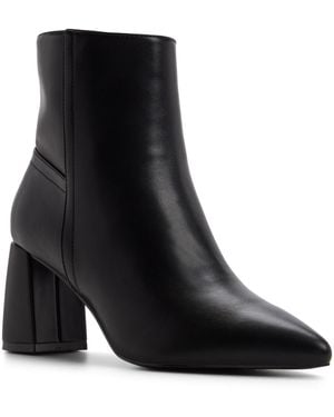 ALDO Jan-b Block Heel Ankle Booties - Black