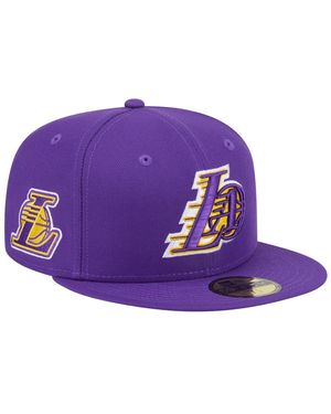KTZ Los Angeles Lakers Deceptor 59fifty Fitted Hat - Purple
