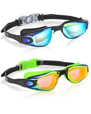 Gnuadz 2pc Swim goggles Kids Anti-fog Uv Protection Comfort Fit - Blue