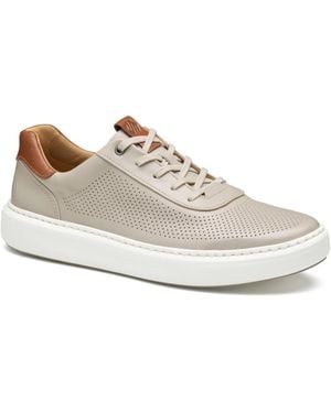 Johnston & Murphy Anders Perforated U-throat Sneaker - White