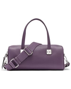 Calvin Klein Rue Small Satchel Bag - Purple